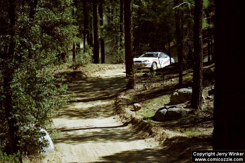 Noel Lawler / Charles Bradley Hyundai Tiburon on SS5, Mingus Mountain II.