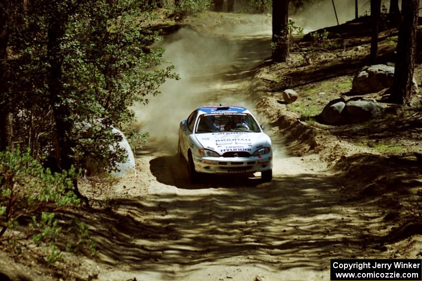 Noel Lawler / Charles Bradley Hyundai Tiburon on SS5, Mingus Mountain II.