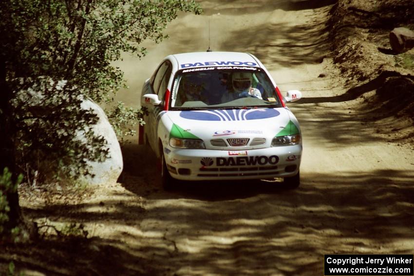 Peter Malaszuk / Darek Szerejko Daewoo Nubira on SS5, Mingus Mountain II.