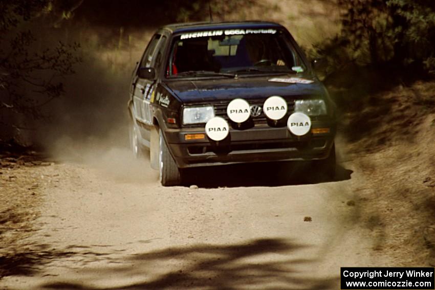 Paula Gibeault / Steve Mendez VW Jetta on SS5, Mingus Mountain II.