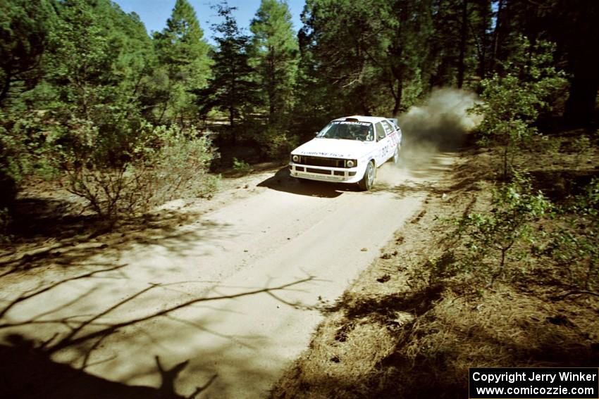 Ron Wood / Kelly Walsh Audi Quattro Coupe on SS5, Mingus Mountain II.