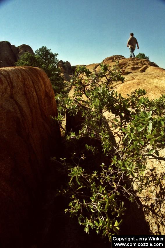 James Bialas takes a walk at the Granite Dells outside of Prescott, AZ