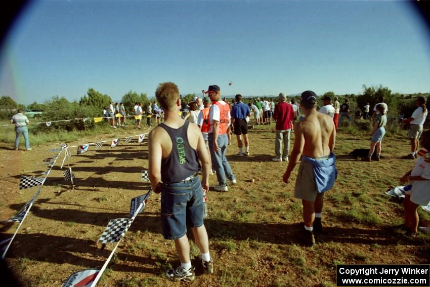 The spectator corner on SS8, Limestone I.