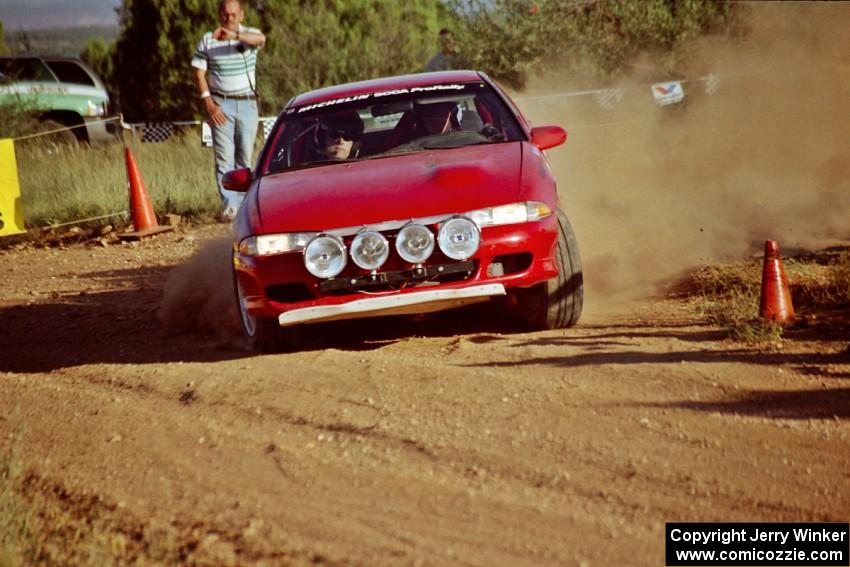 Roger Hull / Sean Gallagher Eagle Talon at the spectator corner on SS8, Limestone I.