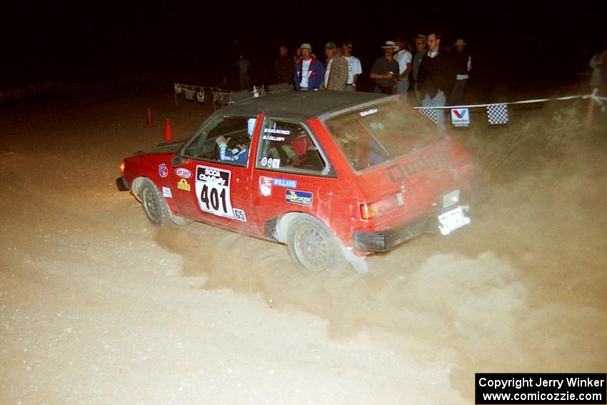 Jim Gillaspy / Mick Kilpatrick Dodge Colt at the spectator corner on SS9, Limestone II.