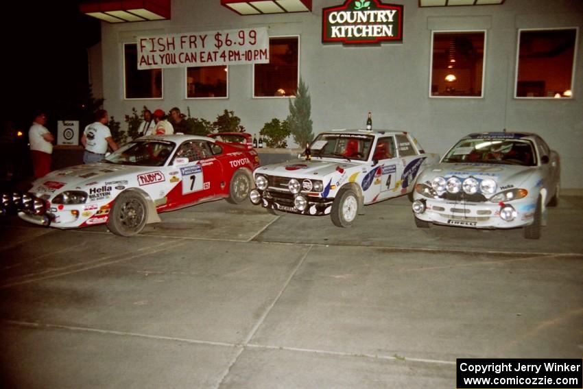 The overall victory podium