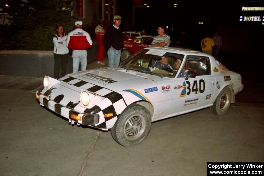 Cable Rhodes / Tyler Rhodes Mazda RX-7 at the end of the event