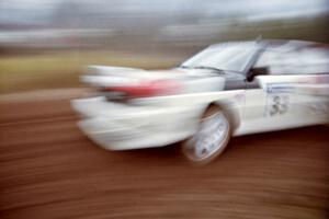 Jim Warren / Chuck Binder Audi Quattro Coupe on the practice stage.