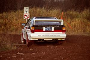 Jim Warren / Chuck Binder Audi Quattro Coupe on the practice stage.