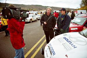 Paul Choiniere is interviewed by Doug Plumer at parc expose in Houghton.