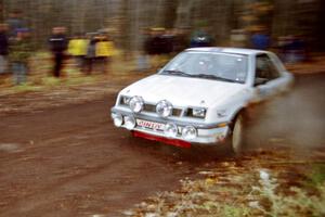 Henry Krolikowski / Cindy Krolikowski Dodge Shadow at the second to last corner of SS1, Beacon Hill.