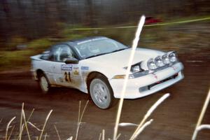 Chris Czyzio / Eric Carlson Mitsubishi Eclipse GSX at the final corner of SS1, Beacon Hill.