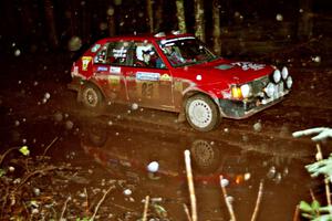 Mark Utecht / Diane Sargent Dodge Omni GLH-Turbo at speed on SS2, Bob Lake I.