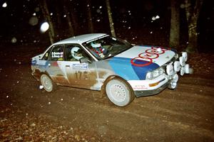 Alex Erisoty / Ben Greisler Audi 90 Quattro at speed on SS2, Bob Lake I.