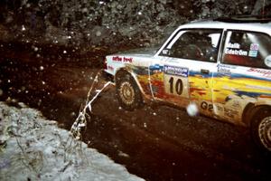 Bill Malik / Christian Edstrom Volvo 240 on SS8, Bob Lake II.