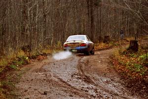 John Buffum / Lance Smith Hyundai Elantra at the final corner of SS11, Gratiot Lake I.