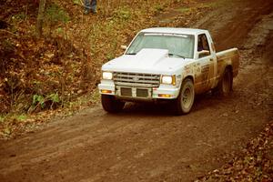 John Daubenmier / Stan Rosen Chevy S-10 heads into the final corner of SS11, Gratiot Lake I.