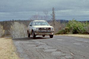 Doug Davenport / Al Kintigh VW GTI at the final yump on SS14, Brockway Mountain I.