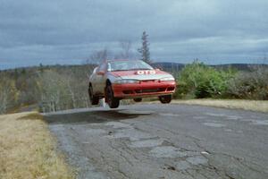 Wojciech Hajduczyk / Cezary Fidler Plymouth Laser at the final yump on SS14, Brockway Mountain I.