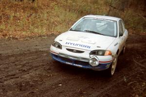 John Buffum / Lance Smith Hyundai Elantra on SS18, Gratiot Lake II.