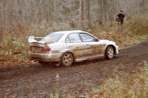 Karl Scheible / Gail McGuire Mitsubishi Lancer Evo V on SS18, Gratiot Lake II.