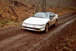 Chris Czyzio / Eric Carlson Mitsubishi Eclipse GSX on SS18, Gratiot Lake II.