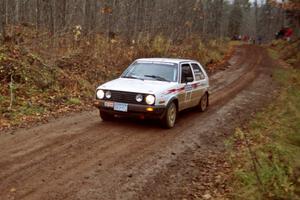 Bob Nielsen / Brenda Corneliusen VW GTI on SS18, Gratiot Lake II.