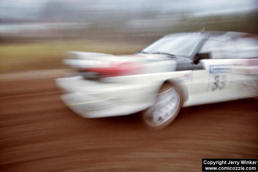 Jim Warren / Chuck Binder Audi Quattro Coupe on the practice stage.