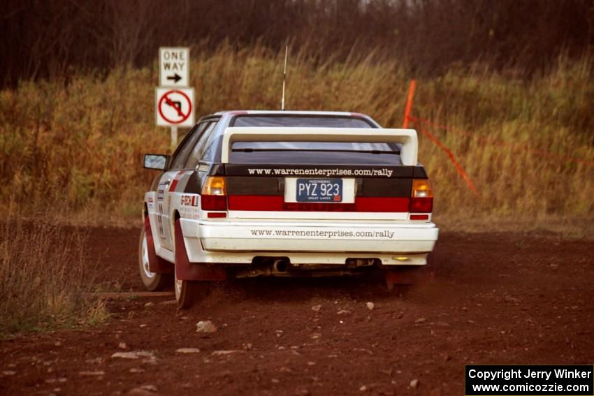 Jim Warren / Chuck Binder Audi Quattro Coupe on the practice stage.