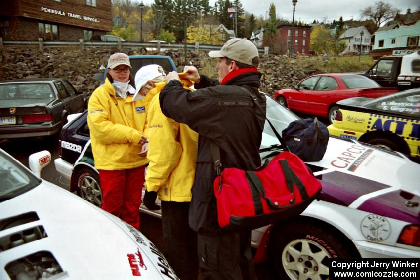 Gail Truess and Pattie Hughes at parc expose in Houghton.