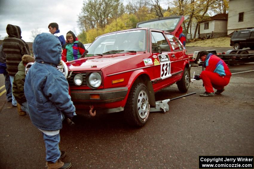 J.B. Niday / J.B. Lewis VW GTI at parc expose in Houghton.