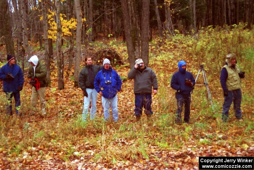 Spectators at the second to last corner of SS1, Beacon Hill.