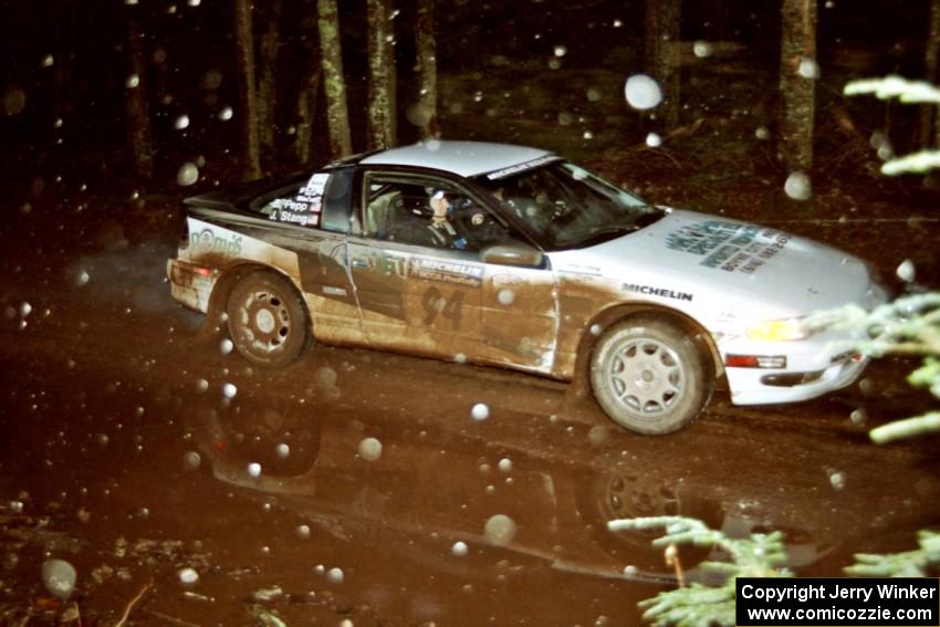 Bryan Pepp / Jerry Stang Eagle Talon at speed on SS2, Bob Lake I.