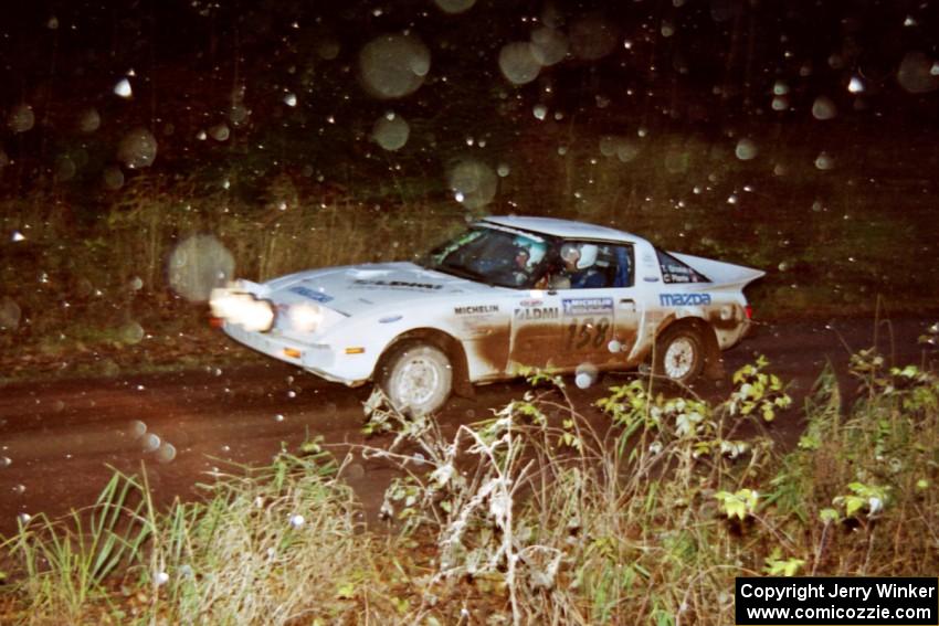 Ted Grzelak / Chris Plante Mazda RX-7 on SS2, Bob Lake I.