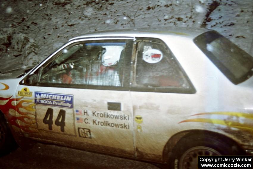 Henry Krolikowski / Cindy Krolikowski Dodge Shadow on SS8, Bob Lake II.