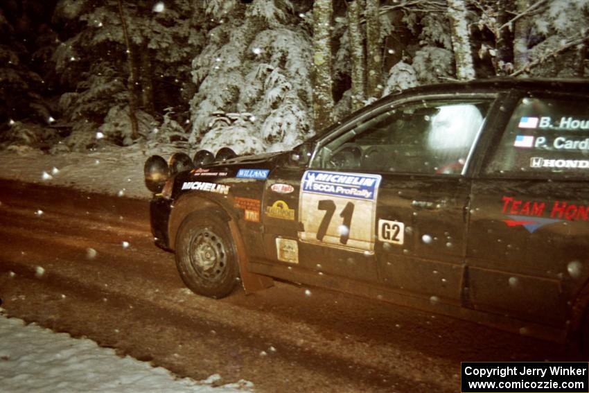 Bryan Hourt / Pete Cardimen Honda Civic on SS8, Bob Lake II.