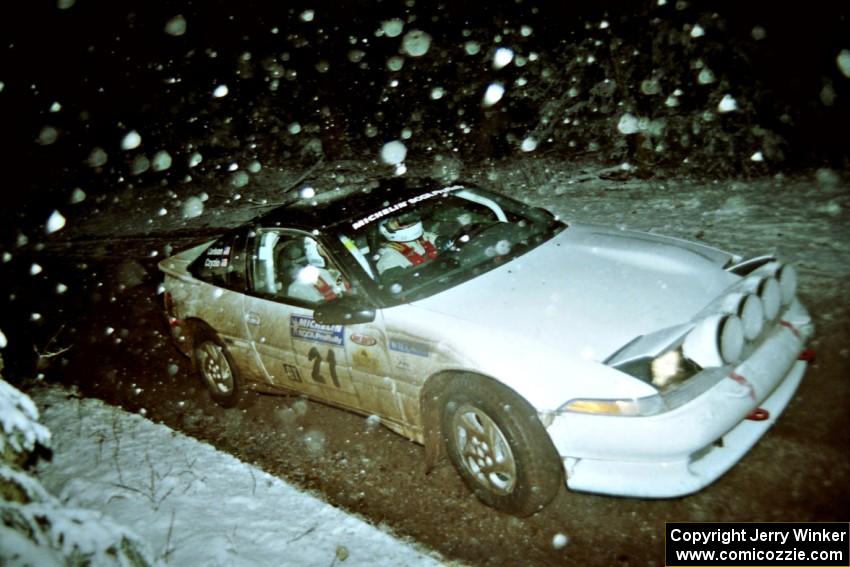 Chris Czyzio / Eric Carlson Mitsubishi Eclipse GSX on SS8, Bob Lake II.