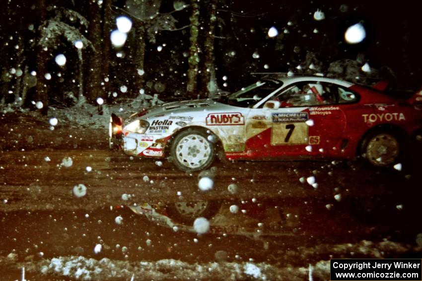 Ralph Kosmides / Joe Noyes Toyota Supra Turbo on SS8, Bob Lake II.