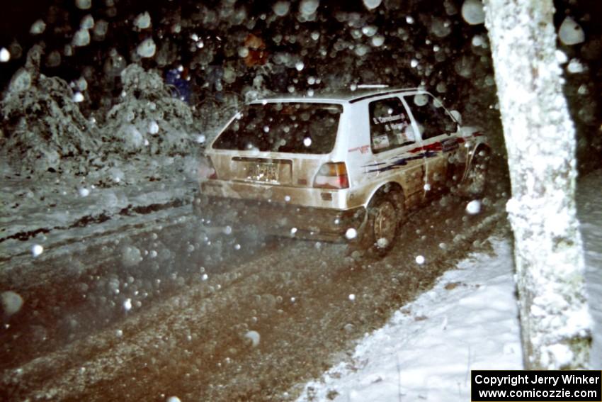 Bob Nielsen / Brenda Corneliusen VW GTI on SS8, Bob Lake II.