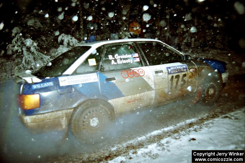 Alex Erisoty / Ben Greisler Audi 90 Quattro on SS8, Bob Lake II.