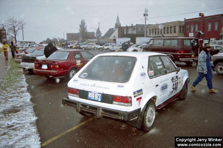 John Zoerner / John Shepski Dodge Omni GLH-Turbo at parc expose in Calumet on day two.