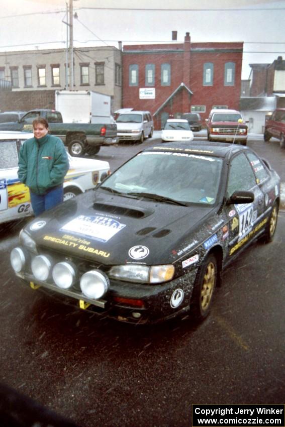 Pat Richard / Claire Chizma Subaru Impreza 2.5RS at parc expose in Calumet on day two.