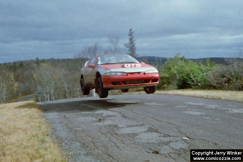 Wojciech Hajduczyk / Cezary Fidler Plymouth Laser at the final yump on SS14, Brockway Mountain I.