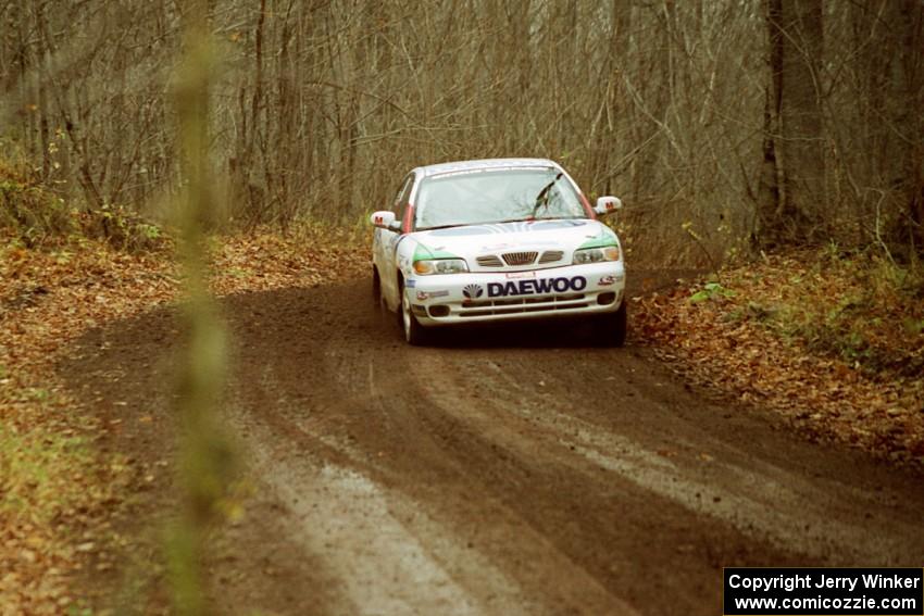 Peter Malaszuk / Darek Szerejko Daewoo Nubira on SS18, Gratiot Lake II.