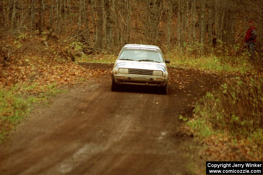 Eric Burmeister / Mark Buskirk VW GTI on SS18, Gratiot Lake II.