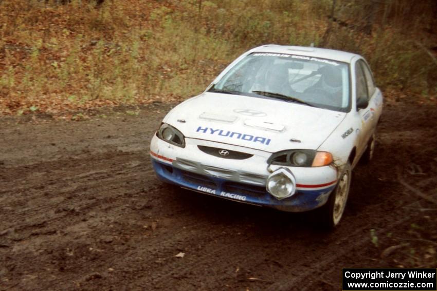 John Buffum / Lance Smith Hyundai Elantra on SS18, Gratiot Lake II.