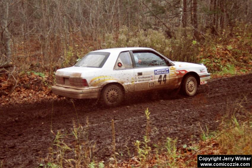 Henry Krolikowski / Cindy Krolikowski Dodge Shadow on SS18, Gratiot Lake II.