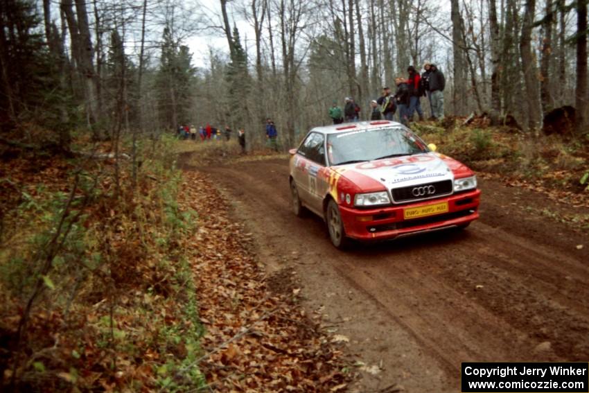 John Rek / Mariusz Malik Audi S2 Quattro on SS18, Gratiot Lake II.