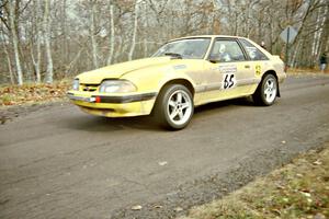 Don Rathgeber / D.J. Bodnar Ford Mustang near the finish of SS15, Brockway Mountain II.