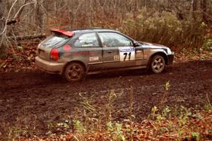 Bryan Hourt / Pete Cardimen Honda Civic on SS18, Gratiot Lake II.